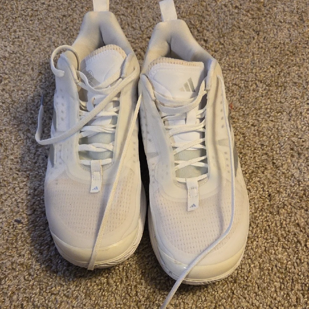 adidas White and Silver Men's Shoes - Picture 2 of 5